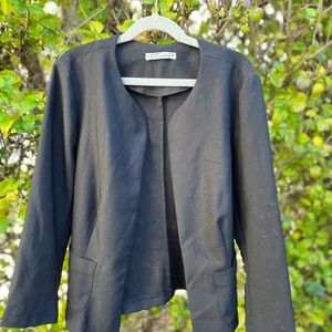 Soft black blazer jacket bolero
